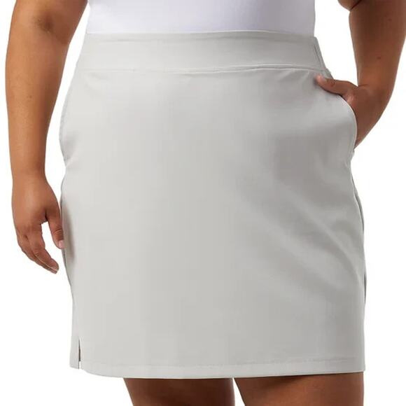 32 Degrees Women's Twill Ankle Pants, Gray, S - Picture 5 of 7